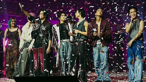 P-pop group ALAMAT delivered powerful performances during their "Ragasa" concert, on Friday at the New Frontier Theater.