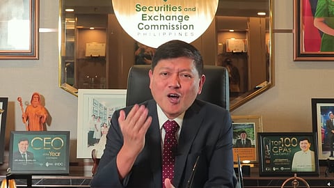 SEC chairperson and CEO Emilio B. Aquino