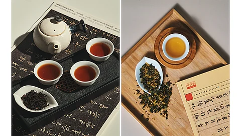 Big Red Robe Tea & Osmanthus Tea.