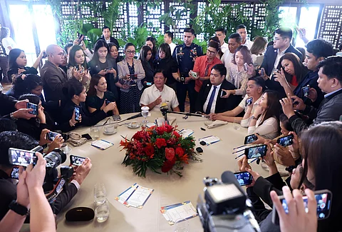 PRESIDENT Ferdinand Romualdez Marcos Jr. answers questions during an interview with the members of the media and tackled a range of issues, starting with a question about loyalty checks, which he dismissed as irrelevant to the operations of the military and police.