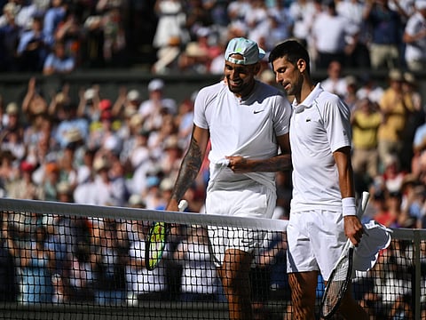 Nick Kyrgios and Novak Djokovic met in the Wimbledon final in 2022