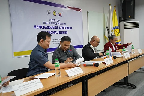 DepEd formalizes partnership with LRA