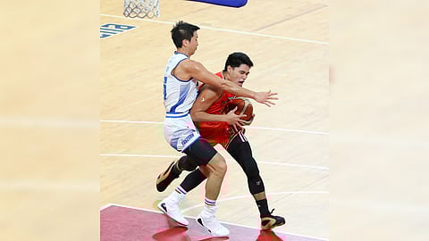 Arvin Tolentino powers NorthPort past Hong Kong Eastern, 120-113, as the Batang Pier regained their winning ways in the PBA Commissioner’s Cup on Friday at the Philsports Arena.