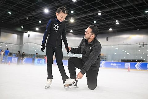 The "Learn to Skate" program offers aspiring skaters the opportunity to improve their technique with hands-on guidance from expert coaches.