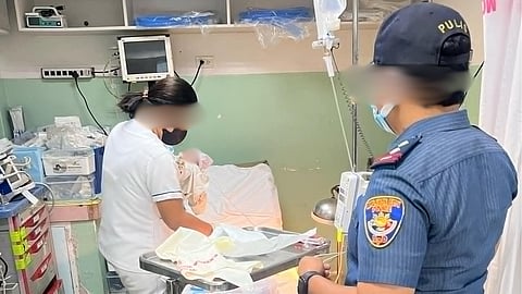 Newborn abandoned in Malabon
