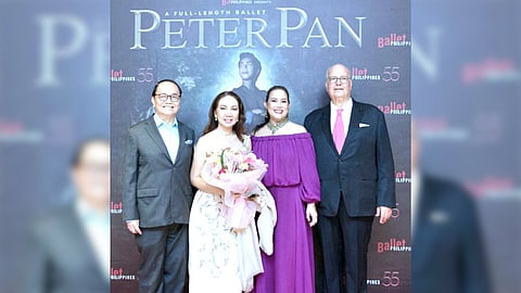 Aniceto and Anna Sobrepeña with Ballet Philippines president Kathleen Liechtenstein and husband Lior.