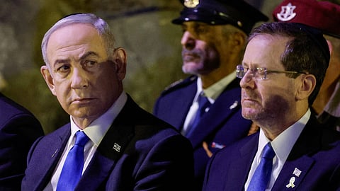 Israeli Prime Minister Benjamin Netanyahu and President Isaac Herzog.