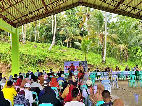 A total of 740 beneficiaries from the Moro Islamic Liberation Front and Moro National Liberation Front in Barira, Buldon, Matanog, Parang, and nearby areas undergo profiling, validation, orientation, and contract signing for the Tulong Panghanapbuhay para sa Ating Disadvantaged Workers (TUPAD) Program on 16 July 2024. (File photo by DOLE Soccsksargen)