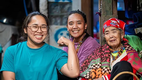 Hidilyn Diaz and Julius Naranjo visit Apo Whang-Od for tattoos