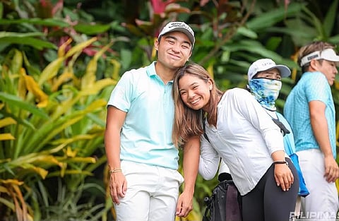 ‘He is my lucky charm.’ Sean Jean Ramos credits his girlfriend and fellow tour professional Laurea Duque for securing an Asian Tour card.