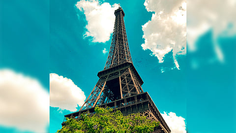 Eiffel Tower in Paris, France.