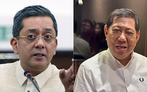 Comelec chair George Garcia (left) and former Caloocan City Rep. Edgar Erice.