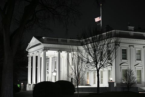 The US flag flies at half-staff above the White House following the death of former US President Jimmy Carter on Sunday. Carter, the 100-year-old former president and Nobel Peace Prize laureate, passed away on 29 December. He rose from humble beginnings in rural Georgia to lead the nation from 1977 to 1981, according to a statement from his nonprofit foundation.