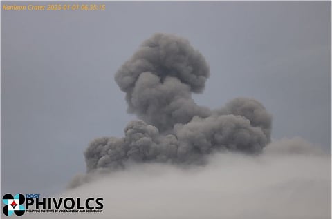 The ash emission of Kanlaon Volcano