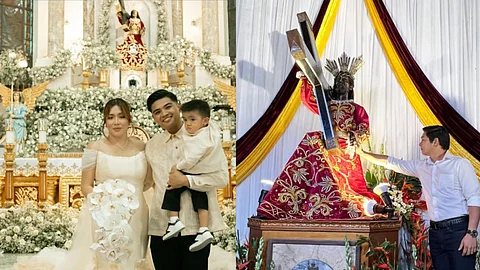 Black Nazarene devotee Angeline Quinto and Coco Martin