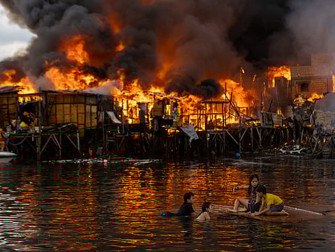 Fire in Isla Puting Bato, Tondo.