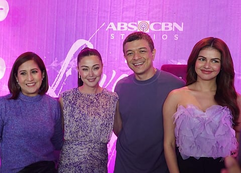 Lavender Fields cast from L: Jolina Magdangal, Jodi Sta. Maria, Jericho Rosales, and Janine Gutierrez