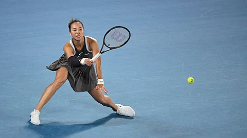 Zheng Qinwen overcomes a nervy start to book a 7-6 (7/3), 6-1 win over Anca Todoni in the opening round of the women’s singles event of the Australian Open in Melbourne.