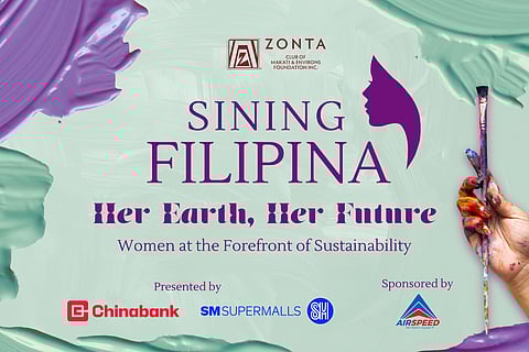 In its second year, Sining Filipina is pushing for women artists to interpret what it means to be a woman at the forefront of sustainability through its theme “Her Earth, Her Future.”