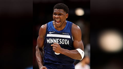 Anthony Edwards gets a $50,000 fine for making obscene gestures toward a game official.