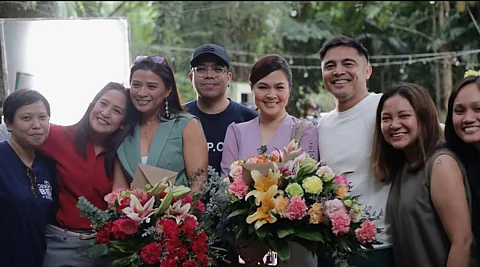 Marvin Agustin and Jolina Magdangal with Mylene Dizon and Judy Ann Santos