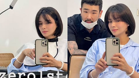 Erich Gonzales shows off her new hairdo