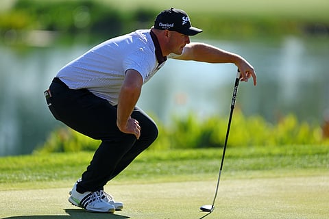 Sepp Straka grabs a four-shot lead after an eight-under 64 Saturday heading into the final round of the US PGA Tour American Express in La Quinta, California.