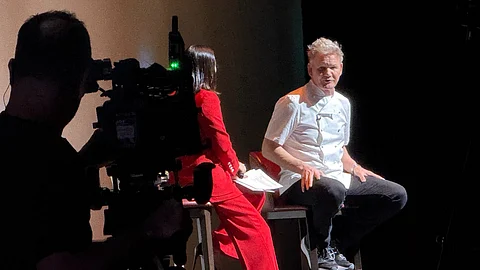 GORDON Ramsay answers questions from people who packed the Newport World Resorts Theater on Monday as part of his Philippine visit. The renowned chef said he plans to open three restaurants in the country to add to his first located in the same shopping complex in Pasay City.