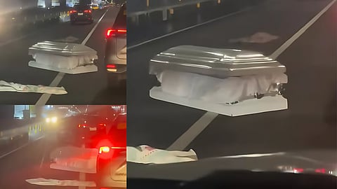Two coffins stop traffic at NLEX