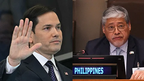 US Secretary of State Marco Rubio and Enrique Manalo, Foreign Minister of the Philippines.