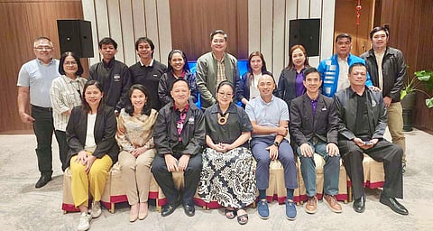 DILIMAN College president Anna Dominique Coseteng (seated, center) poses with UCAL’s Policy Board members during a recent gathering. Also shown (from left) are Cynthia Acosta of Olivarez College, Lily Marlene Hernandez-Bohn of UB, Dr. Carlito Olaer of CEU, Marco Alfredo Benitez of PWU, Dr. Renato Tanchoco Jr. of MCU and Dr. Mario Miranda II of PCU-D.