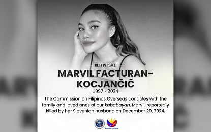 Remains of Filipina killed in Slovenia arriving