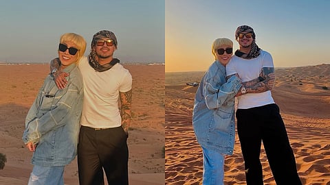 Vice Ganda and Ion Perez explores sand dunes in Dubai desert