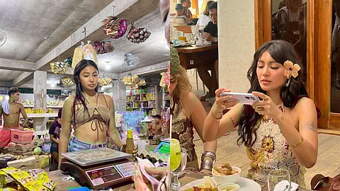 Nadine Lustre hilariously embodies the "petsa de peligro vs payday" meme. The actress fans shared a playful side of her style, capturing the relatable struggle of making it to payday while still looking chic.