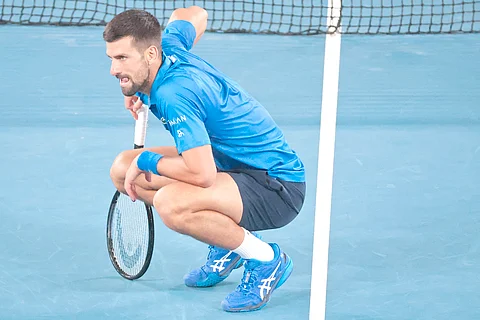 Novak Djokovic suffers a leg injury in the semifinals that stopped him from winning another men’s singles title in the Australian Open.