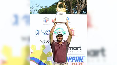 Julien Sale of France rules the $500,000 Smart Infinity Philippine Open on Sunday at the Manila Southwoods.