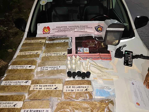 The recovered drugs from alias "Jonathan" in North Caloocan