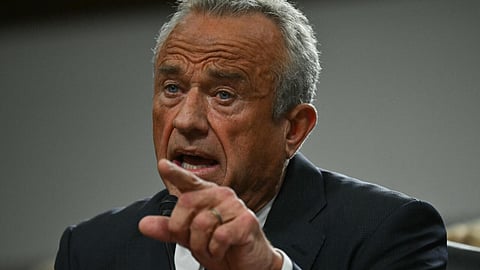 Robert F. Kennedy Jr. during a Senate hearing on his nomination to be Health and Human Services Secretary