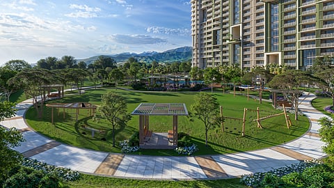 Kalea Heights’ Dusk District is complete with a leisure pool and a terrace garden.