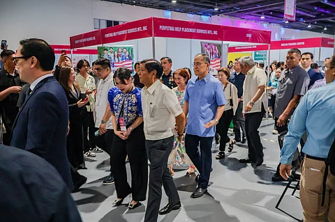 President Ferdinand R. Marcos Jr. and Labor chief Bienvenido Laguesma (Photo courtesy of DOLE)