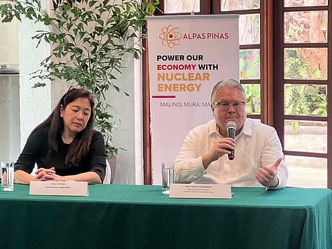 Alpas Pinas lead convener Gayle Certeza (left) and Pangasinan 2nd District Representative Mark Cojuangco insisted that nuclear energy emerges as a viable alternative from coal, underscoring the central role of cheap, clean and reliable energy in driving economic growth and sustainability in the country.