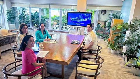 First Lady Liza Marcos (second from left, at the head of the table) convenes a preliminary meeting for the World Governments Summit in Dubai in which she would be the country’s representative, slated for 11 to 13 February 2025.