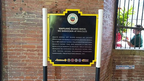 PNR installs historical marker in Malolos