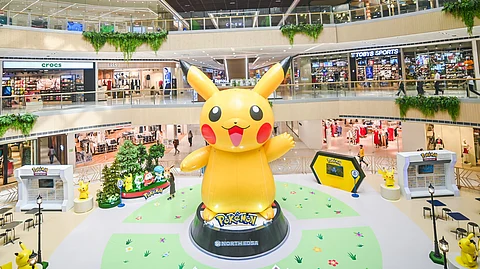 The supersized Pokémon event space at The Block Atrium, SM North EDSA.