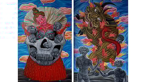 Painting precariousness of existence