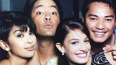 Pops Fernandez, Martin Nievera, Dayanara Torres, and Ariel Rivera the original hosts of ABS-CBN Sunday variety show, ASAP.