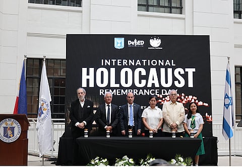 Lighting of the six candles to honor the 6 million Jews who perished during the Holocaust
