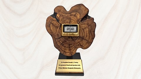 Israel's Netanyahu gifts golden pager to Trump