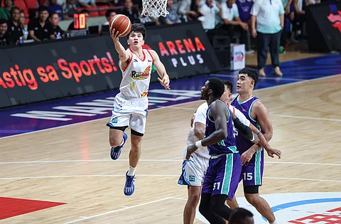 Adrian Nocum's fourth quarter scoring barrage powers Rain or Shine past Converge, 114-104, to tie the PBA Commissioner's Cup best-of-three quarterfinals.