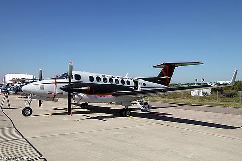 This Beechcraft King Air 350ER plane is similar in model to the aircraft that crashed in Maguindanao.
